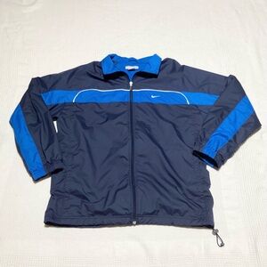 Nike Size L Blue Front Zip Jacket